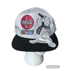 Dale Earnhardt Chase Authentics 1998 Coca-Cola Polar Bear Snapback Hat NWT‎